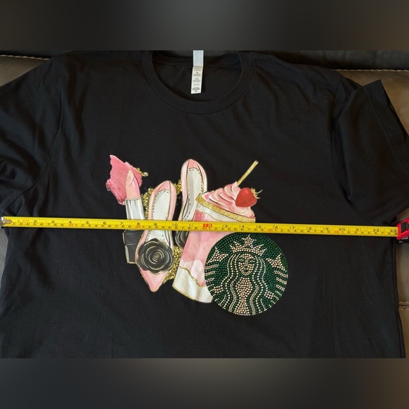 Favorite Things Pink and Starbucks Tshirt NWOT 2xl - Picture 7 of 9